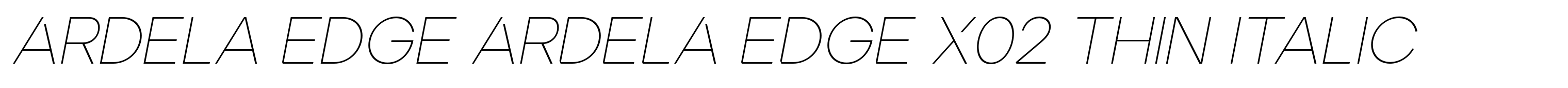 Ardela Edge ARDELA EDGE X02 Thin Italic